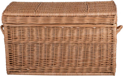 Wäscheschrank, Wäschekorb, Wäschepuff aus Weide, Spielzeugkorb aus Weide (Natur), Natur