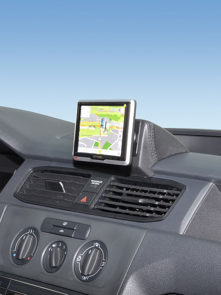 KUDA 5985 Halterung Kunstleder schwarz für VW Caddy ab 2015 (ohne Deckel Oben), 5985