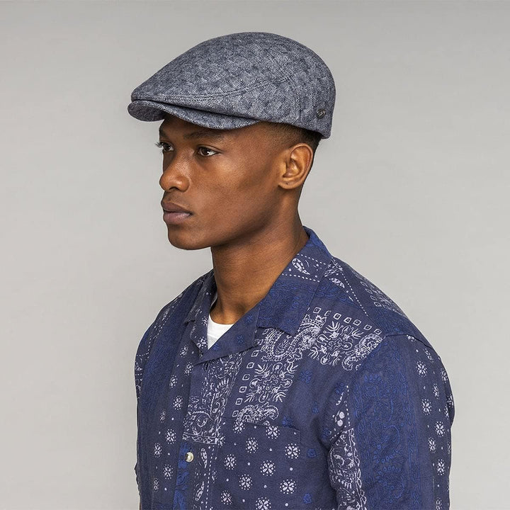 Becker Flatcap Schirmmütze Schiebermütze Herren - mit Schirm, Schirm Winter Herbst-Winter S Marine,