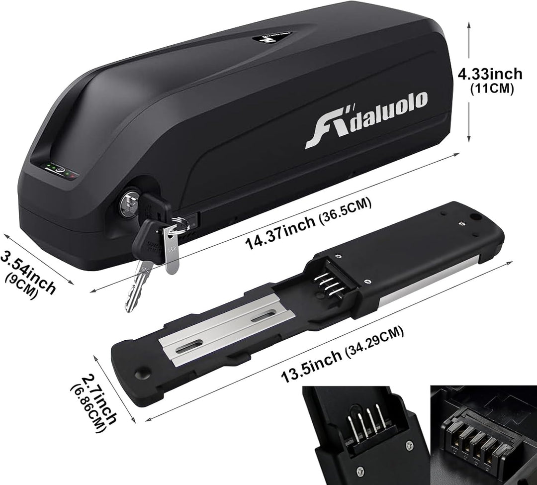 Ebike Hailong Akku 52V 48V 36V Ebike Batterie 10AH 13AH 15AH 17.5AH 20AH Elektrofahrräder Batterie L