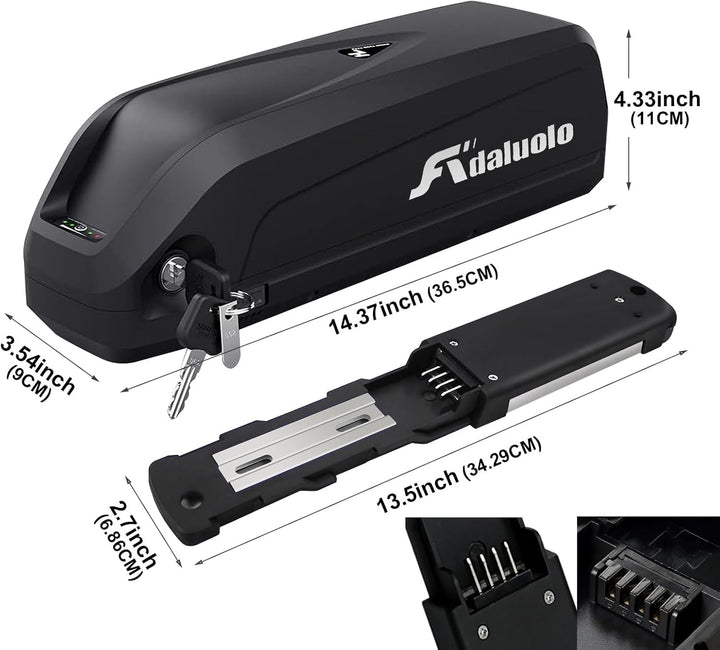 Ebike Hailong Akku 52V 48V 36V Ebike Batterie 10AH 13AH 15AH 17.5AH 20AH Elektrofahrräder Batterie L