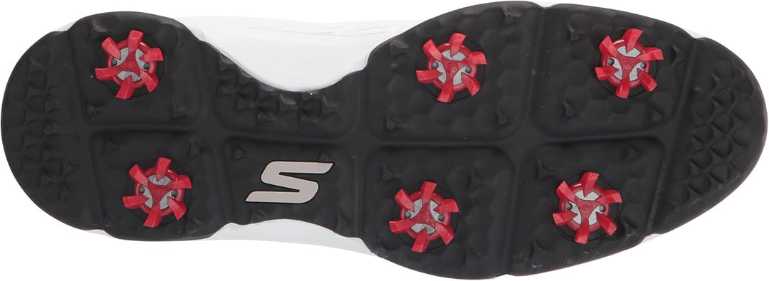Skechers Herren Torque Waterproof Golf Shoe Golfschuh 41 EU Sohle Weiss Schwarz, 40 EU