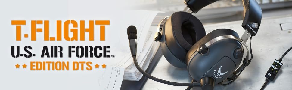 Thrustmaster T.Flight U.S. Air Force Edition-DTS Gaming-Headset für Flugsimulation - PC/Playstation/