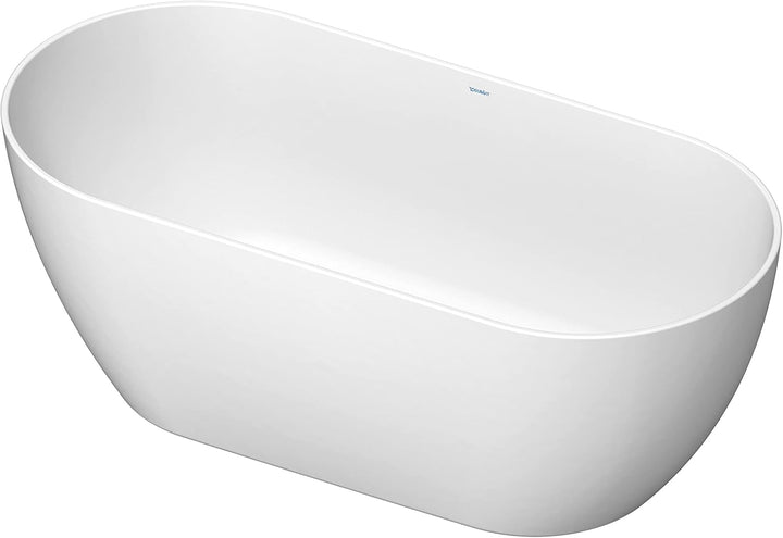 DURAVIT Freistehende Badewanne aus Acryl Standbadewanne DuraMuna in Weiss glänzend 160x75 cm Füllmen