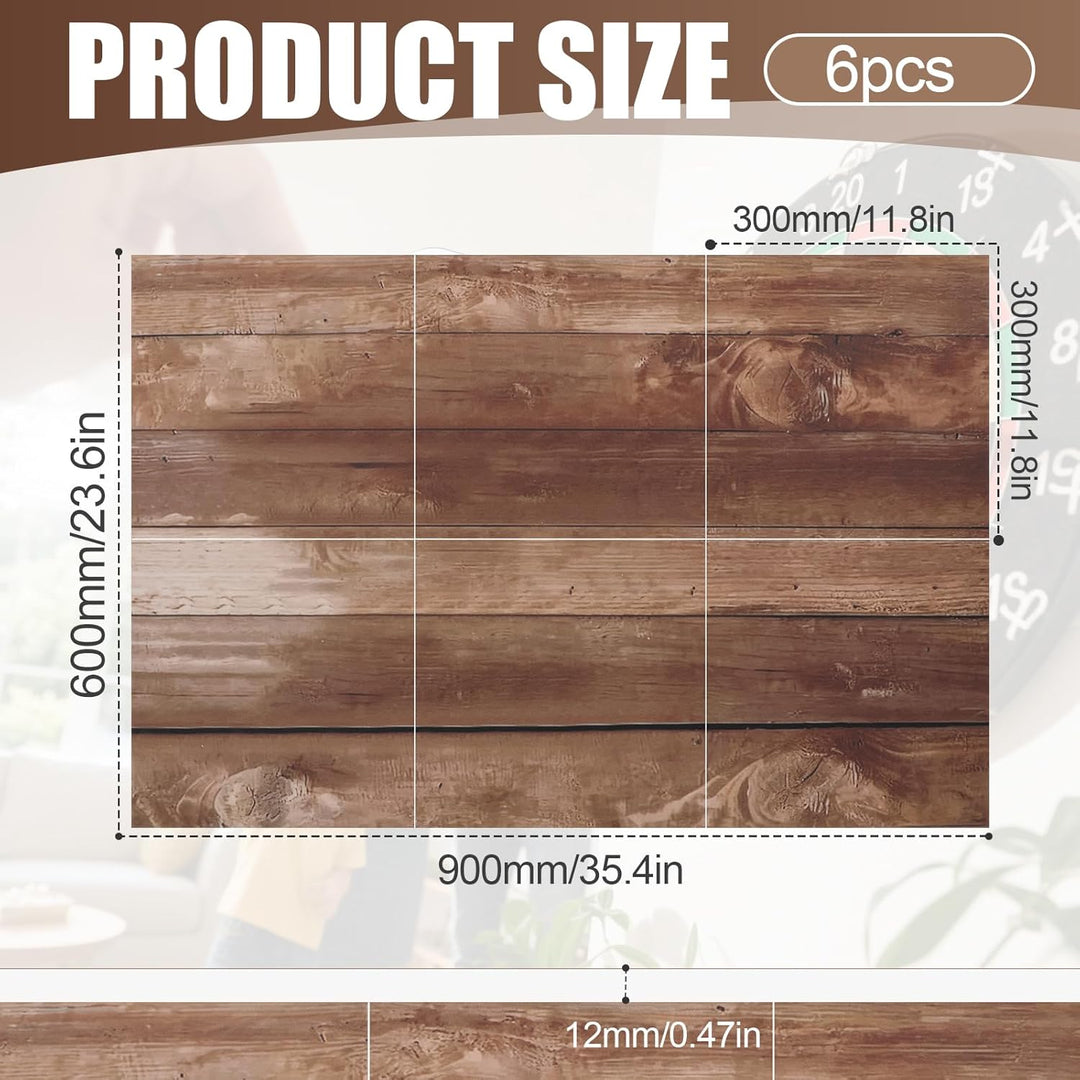 Wandschutz Dartscheibe Holzmaserung, Selbstklebend Filz Surround Dartboard 90x60cm 12mm Dick, Dartsc