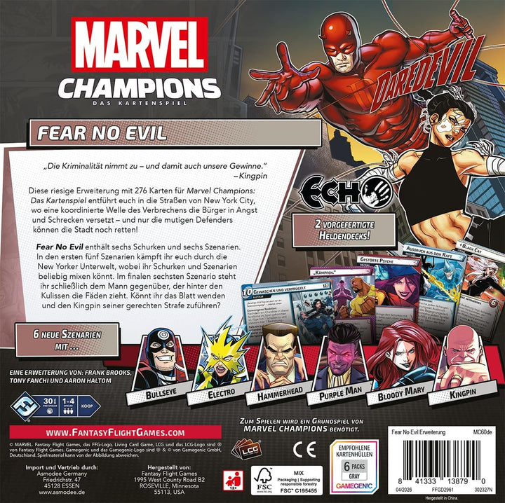 Asmodee, Marvel Champions: Das Kartenspiel – Fear No Evil, Expertensp., DE