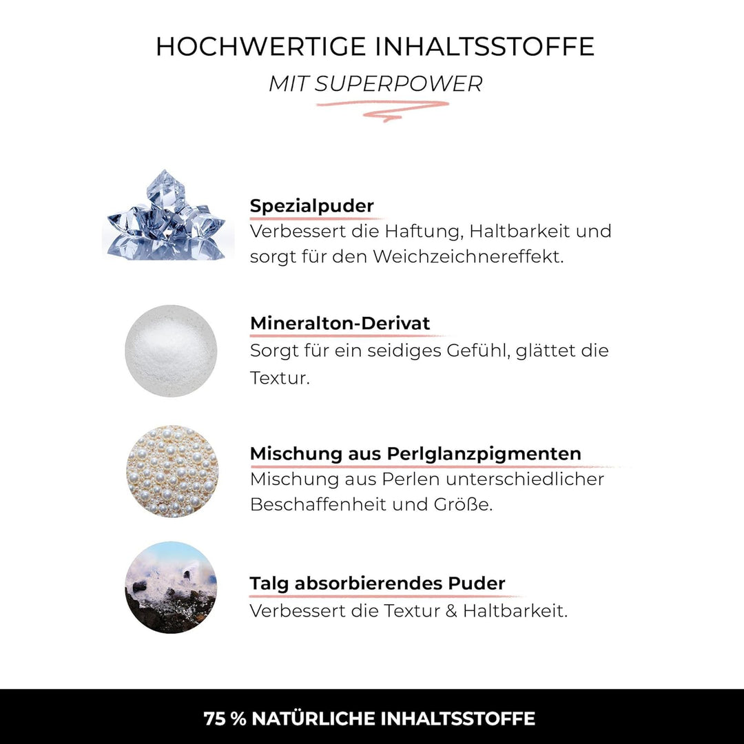 ETHEREAL BEAUTY Nude Rose Mineral Veil Blush - Natürliches, Ultradünnes Minerale Rouge Puder - Leich