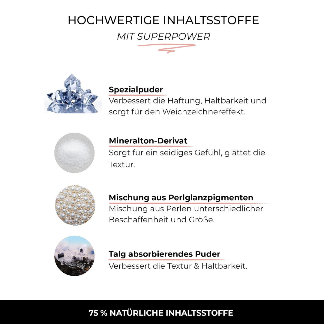 ETHEREAL BEAUTY Nude Rose Mineral Veil Blush - Natürliches, Ultradünnes Minerale Rouge Puder - Leich