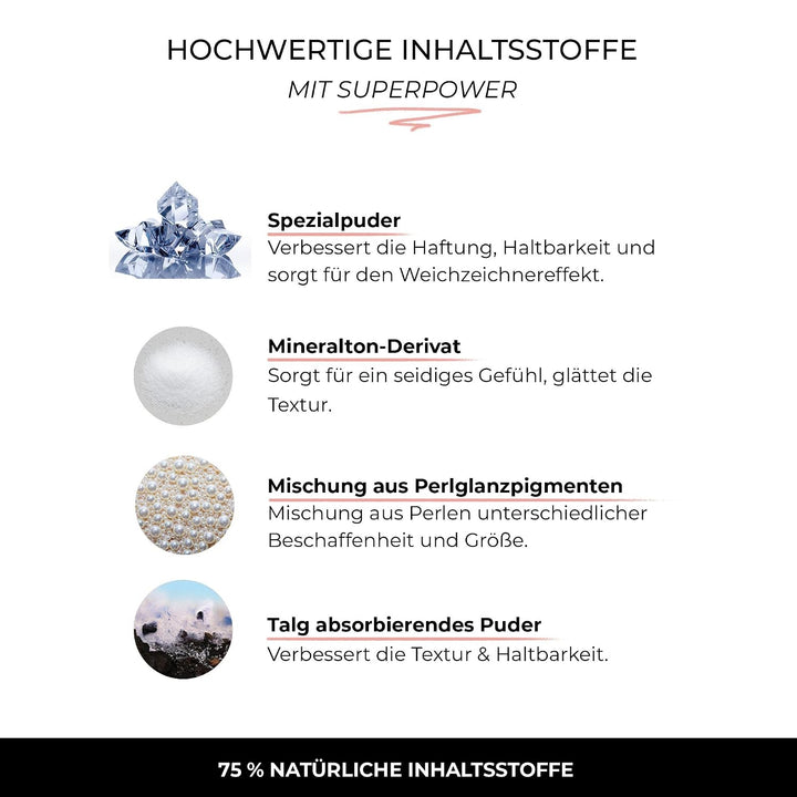 ETHEREAL BEAUTY Nude Rose Mineral Veil Blush - Natürliches, Ultradünnes Minerale Rouge Puder - Leich