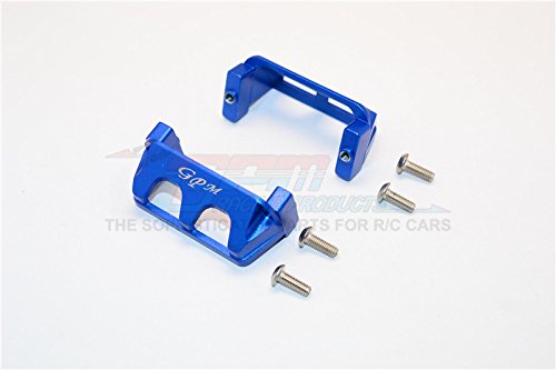 GPM for Traxxas 1/16 Mini E-Revo/Mini Rally Aluminum Servo Protector - 2Pcs Set Blue