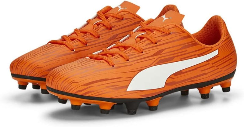 PUMA FUSSBALLSCHUH RAPIDO III FGAG JR 106576 08.DA Junge, ORANGE Farbe 37.5 EU Arancio, 37.5 EU Aran