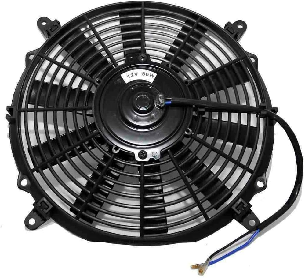Riloer 14" Auto Elektrischer Kühler Push-Pull Zwischenlüfter, Universal Slim Elektrischer Lüfter für