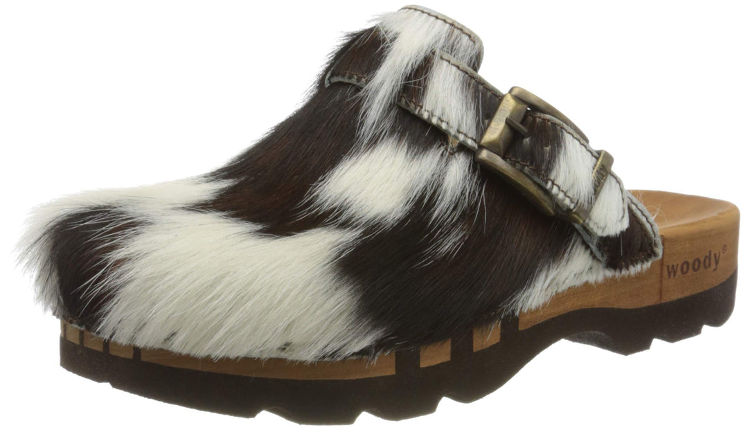 Woody Lukas Herren Clogs, 49 EU Mehrfarbig Natur
