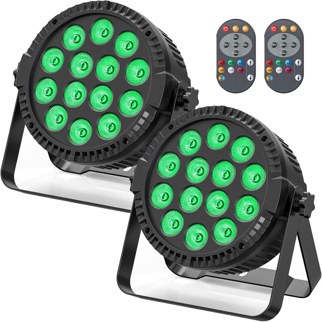 2PC LED Par Strahler 14*6W LED Bühnenlicht Partylicht RGBW DMX512 4-in-1 Par Licht mit Fernbedienung