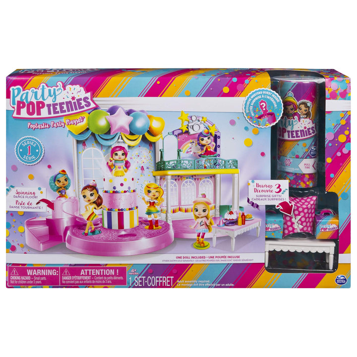 Party PopTeenies Poptastic Party Spielset - Konfettikanone - Sammelpüppchen - Party feiern Single, S