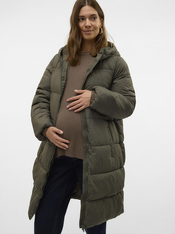 MAMALICIOUS Female Jacke Kapuze Elastische Bündchen Mantel Kambaba XL, Kambaba XL