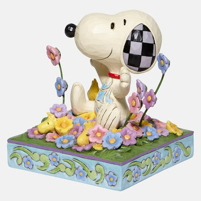 Jim Shore Peanuts Snoopy in Flowers