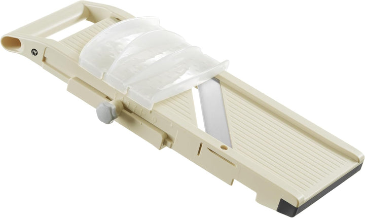 HENDI Japanische Mandoline, Shōgun, mit 3 auswechselbaren gezahnte Klingen, Fingerschutz, zum Schnei