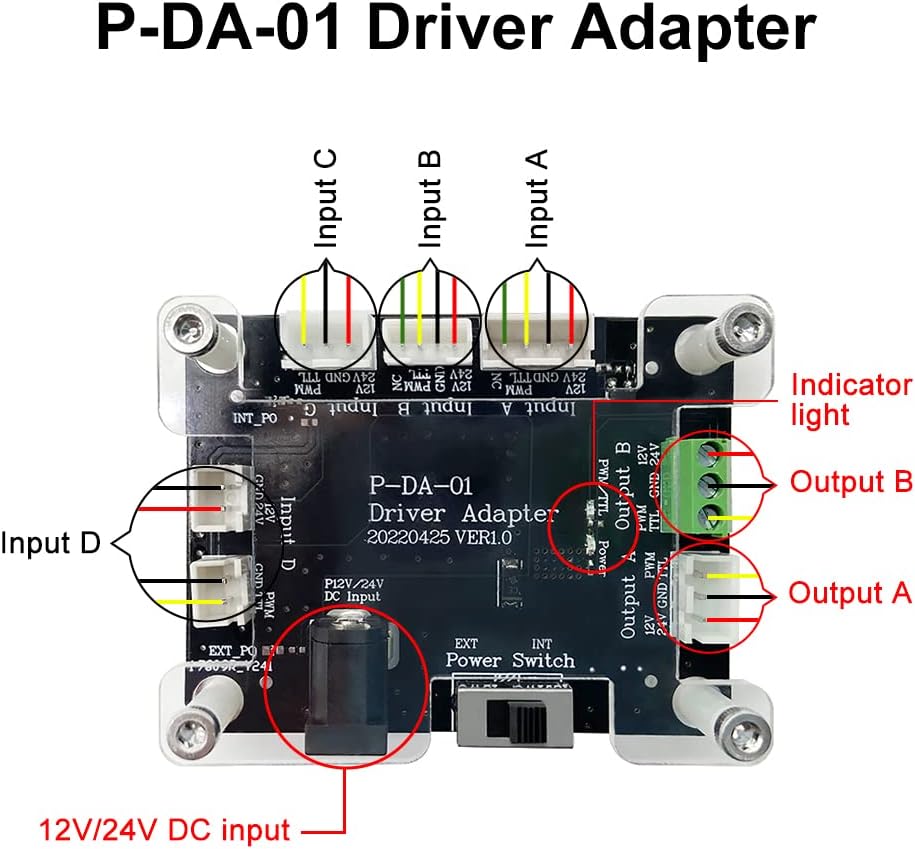 Treiberadapter, wird in Verbindung mit dem Lasermodul vor der Maschine verwendet LT-Driver Adapter,