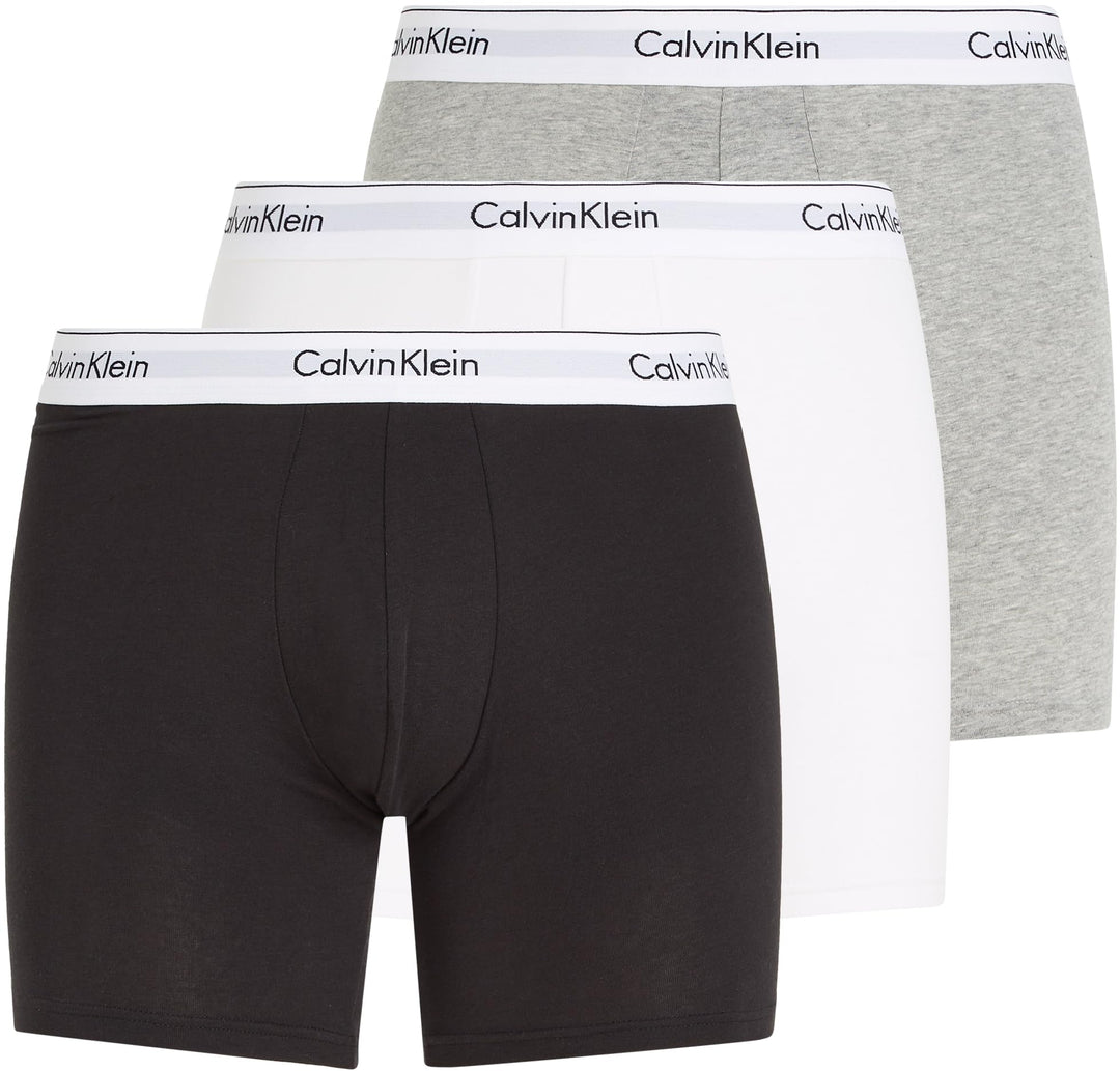 Calvin Klein Herren Boxer Brief 3Pk M Mehrfarbig (Black/ White/ Grey Heather)