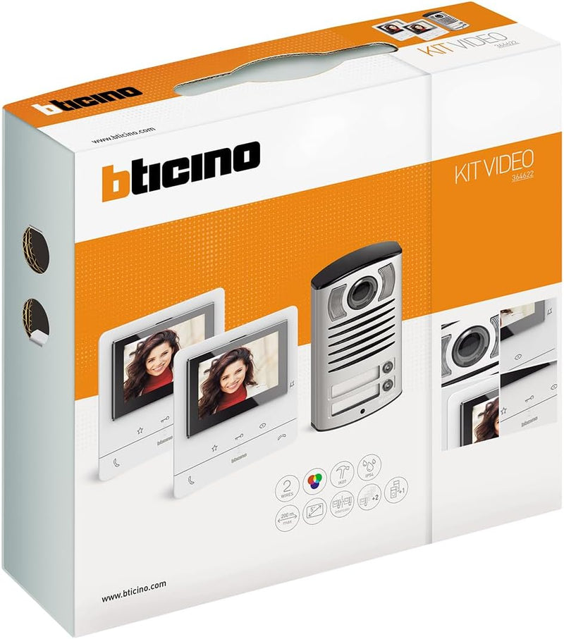 Bticino Video-Kit Klasse 100 V16B Bifamilie, Linie 2000
