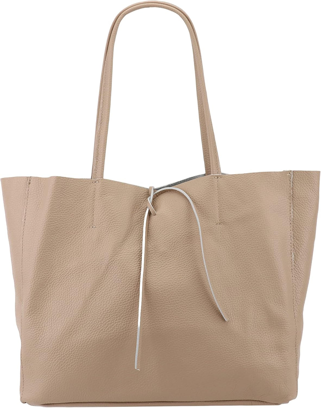 SH Leder ® Damen Echt Rindleder Shopper in Querformat mit Innentasche in vielen Farben Schultertasch