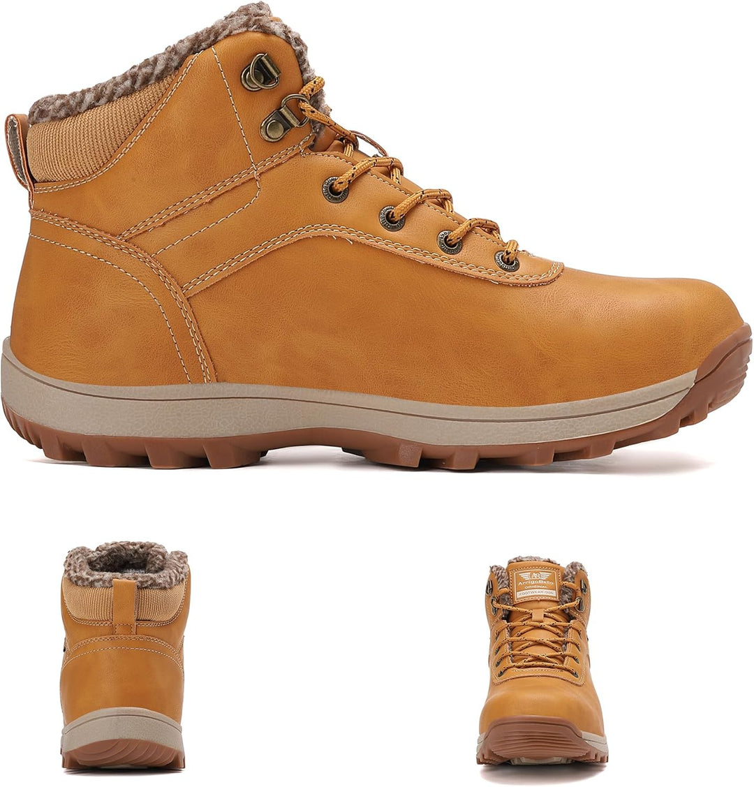 ARRIGO BELLO Winterschuhe Damen Herren Gefüttert Winterstiefel Unisex Rutschfest Schneestiefel Wärme
