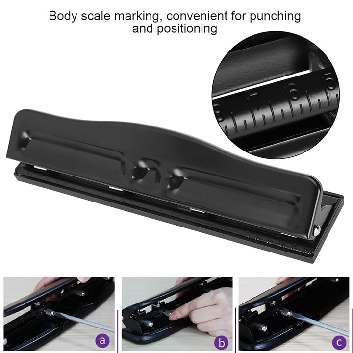 Universal Hole Adjustable Punch Paper Hole Punching Hole Punching Desktop Hole Puncher DIY handgemac