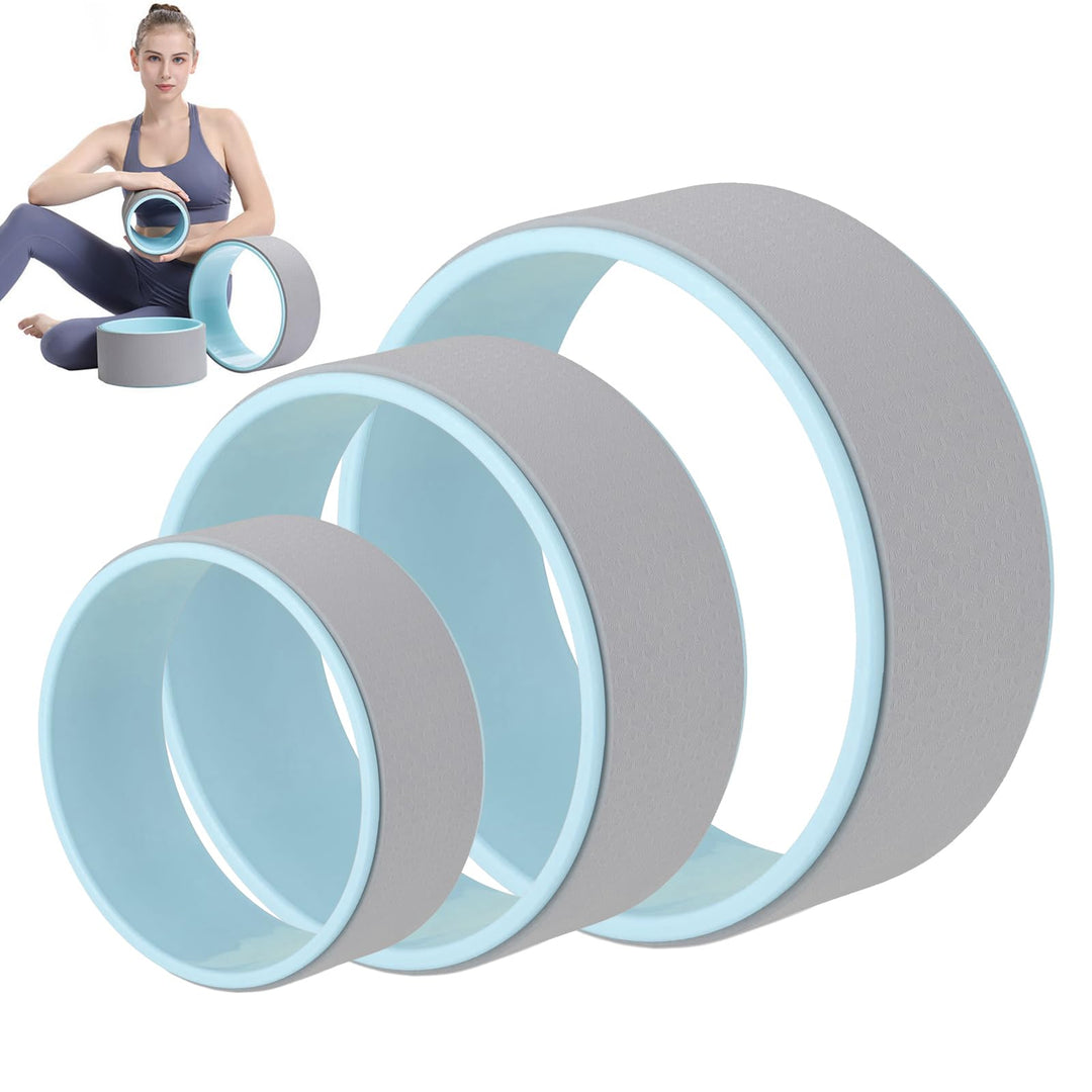 Yoga Rad 3er Pack,stabile und komfortable Rückenrollen für Anfänger.Zur Verbesserung der Wirbelsäule