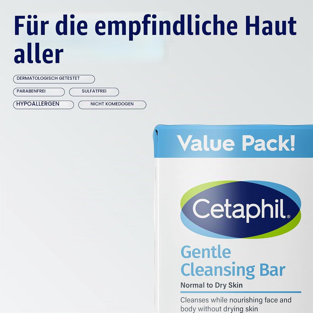 Cetaphil Cetaphil Sanfte Reinigungsriegel, 130 ml, 3 Stück