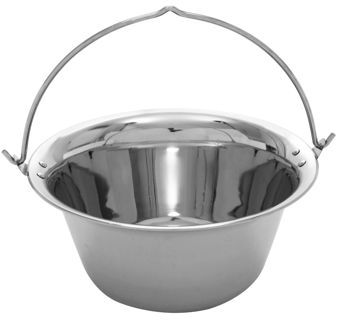 Grillplanet Gulaschkessel 20 Liter Edelstahl dickwandig 1 mm Materialstärke