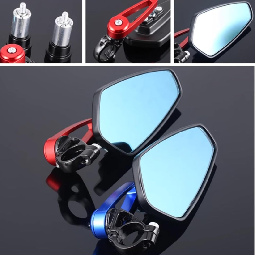 Seitenspiegel Universal Motorrad Aluminiumlegierung Rückspiegel für die meisten Motorräder mit 7/8"(
