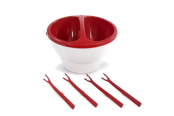 TUPPERWARE Allegra 1L Rot Schoko Traum Schokofondue Mikrowelle Micro Deli Dip 15375