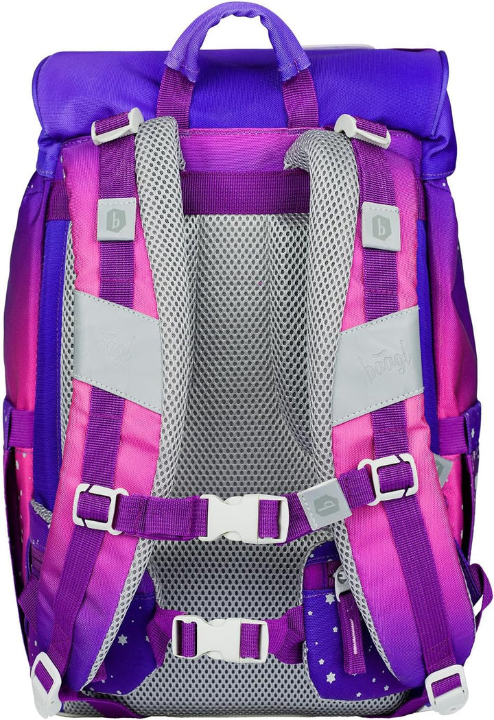 Baagl Schulranzen Jungen für 1. Klasse, Airy Schultasche Set 3-Teilig, Grundschule Schulrucksack für