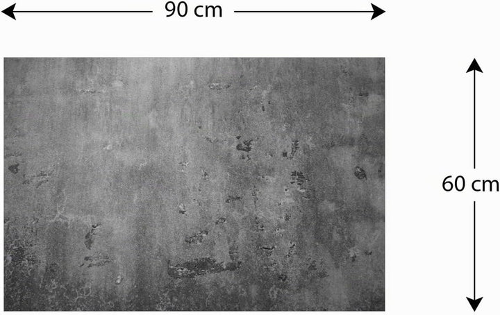 ALLboards Metallische Magnettafel BETONMAUER ZEMENTMAUER ZEMENT 90x60cm MetalBoards Memoboard für je