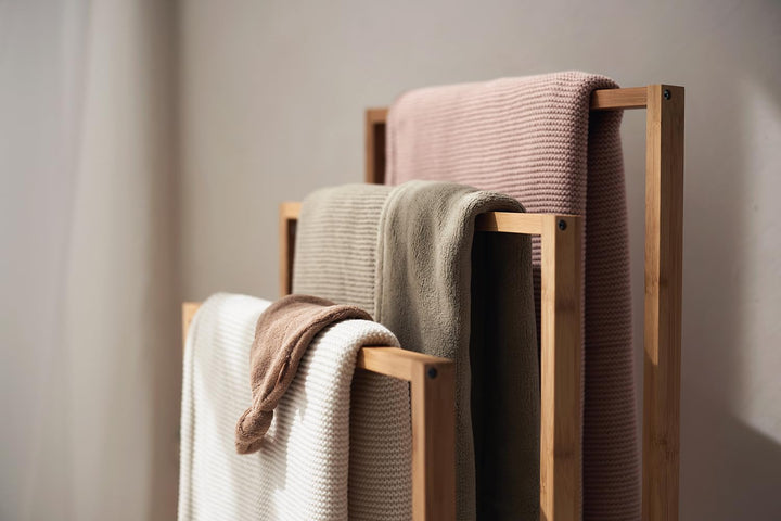 Jollein 517-511-67054 Babydecke Strickdecke mit Teddyfell Basic Knit Olive (75x100 cm)