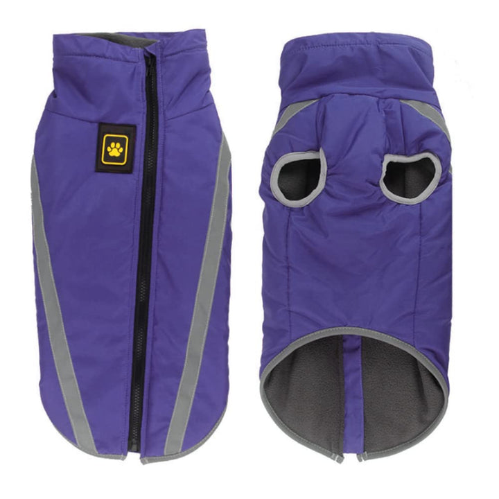 FEimaX Hundemantel Hundejacke wasserdichte Reflektierende Wintermantel mit Fleece Gefüttert Hund Wel