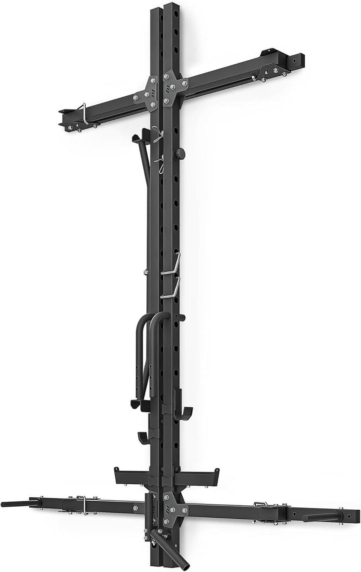 Marbo Sport Dip-Station, Klimmzugstange, Klappbares Power Rack mit Landmine-Griff MS-U114 2.0