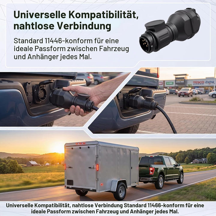 Anhängerstecker 13 Polig Adapter, 13 Polig auf 13 Polig Anhänger Adapter