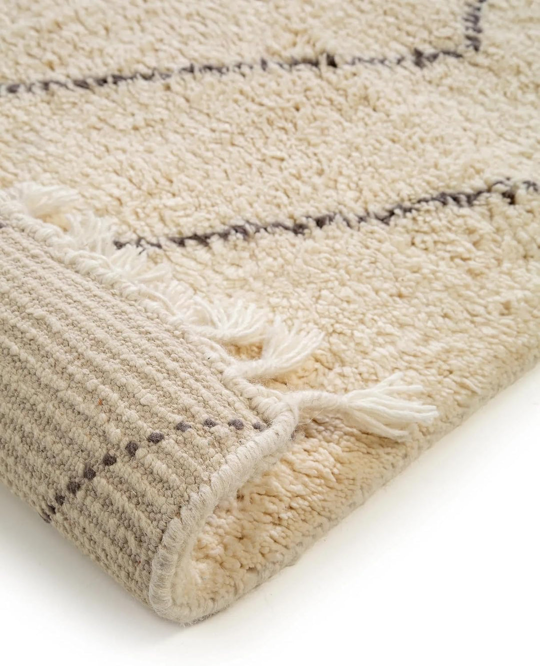 benuta Finest Handgeknüpfter Wollteppich Beppo - 100% Wolle handgeknüpft - Rechteckig & im Style: Be
