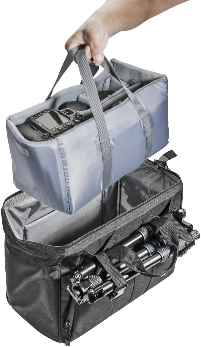 Mantona Kameratasche Doctor Bag (mit diversen Zusatztaschen innen und aussen, mit entnehmbarer Kamer