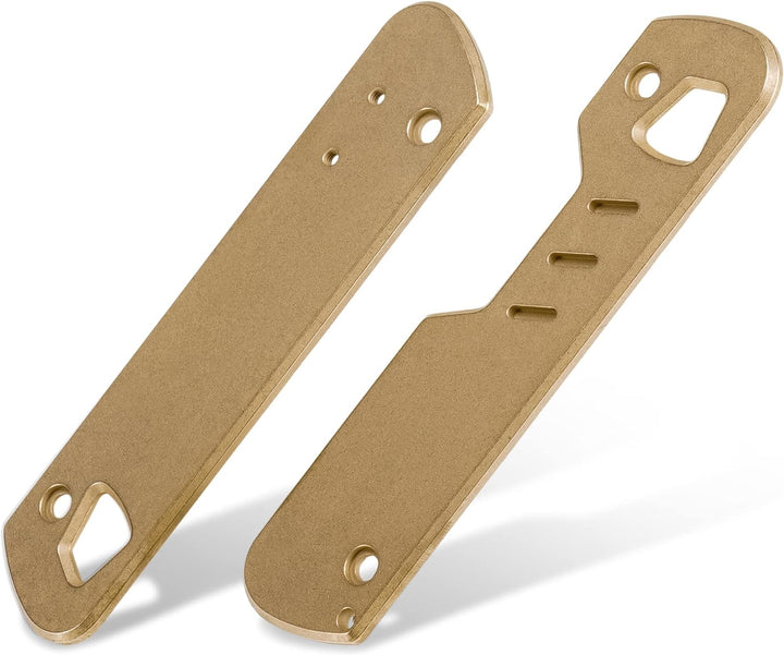 HorixGear 1 Paar Handle Patch Custom Messing Skalen für T4 Multitool (Messing) Brass, Brass