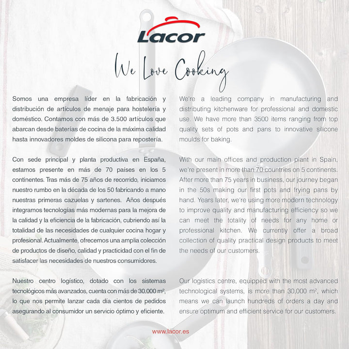 LACOR SCHNELLKOCHTOPF Classic 15 LTS D.26 cm, INOX, LT 71875 15 LT Inox 15 Liter, Inox 15 Liter
