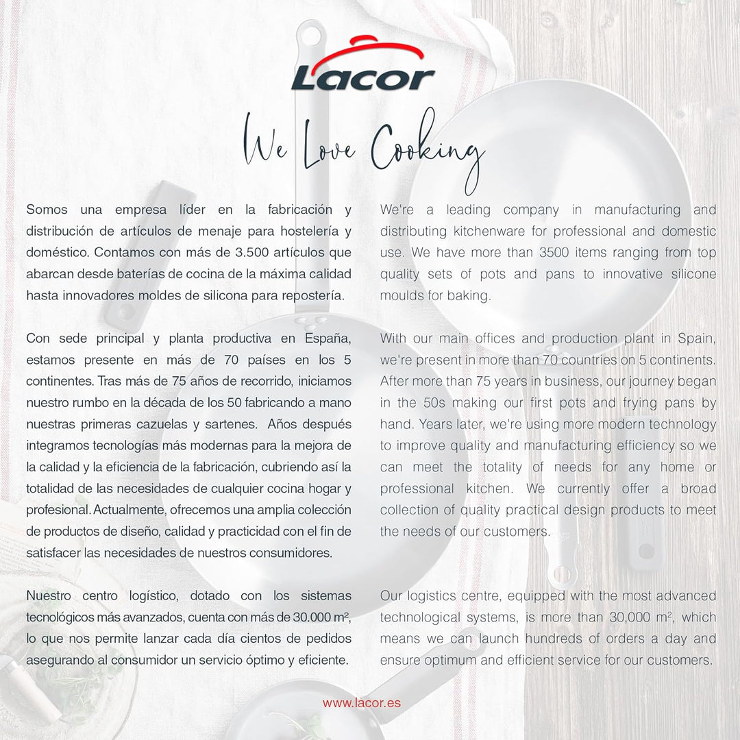 Lacor 79830 Wok Bodenplan Belly 30 cm