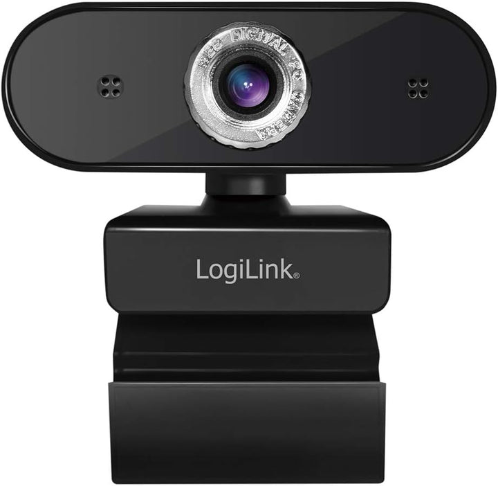LogiLink UA0368 - HD USB-Webcam mit Mikrofon für gestochen scharfe Videogespräche mt Familie/Freunde