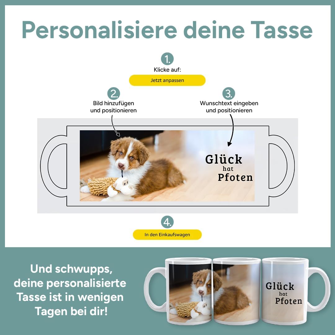 Personalisierte Tasse | personalisiert mit Foto oder Text | Tasse mit Bild | Geschenkidee | Fototass