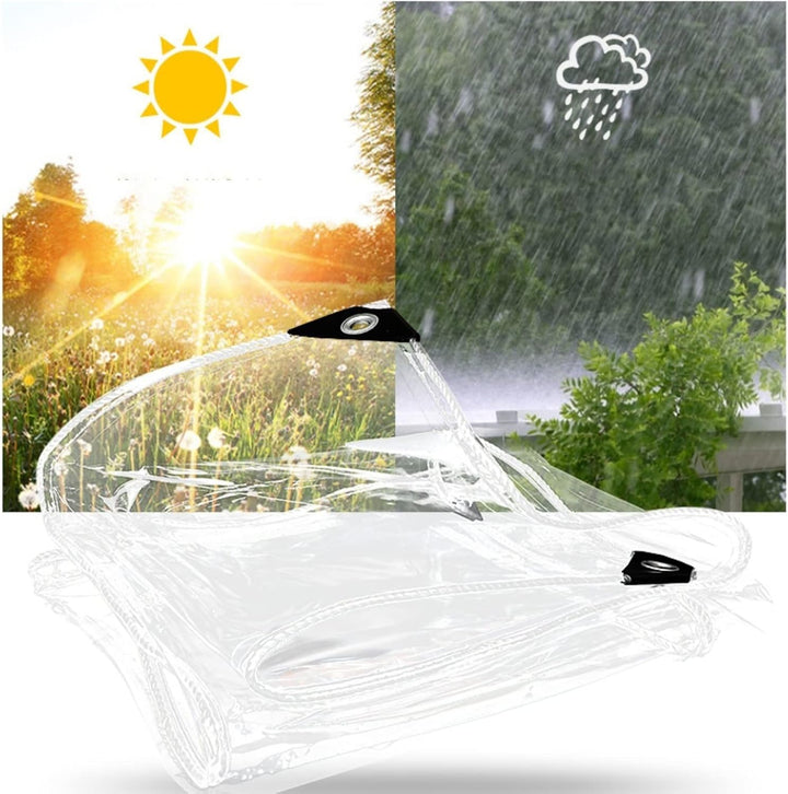 Plane wasserdichte Transparente, PVC-Material Abdeckplane mit ösen, Vordächer Klare Kunststoffplane