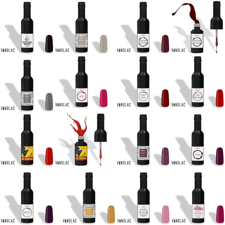 "Nagelhautentferner" veganer Nagellack in Wein-Flasche - Farblack für Maniküre, Nageldesign & Beauty