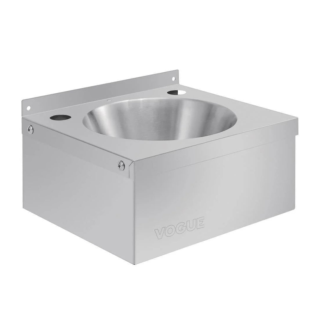 Vogue Mini-Waschbecken aus Edelstahl, Grösse: 165 (H) x 305 (B) x 268 (T) mm, Modell A, Wasserhähne
