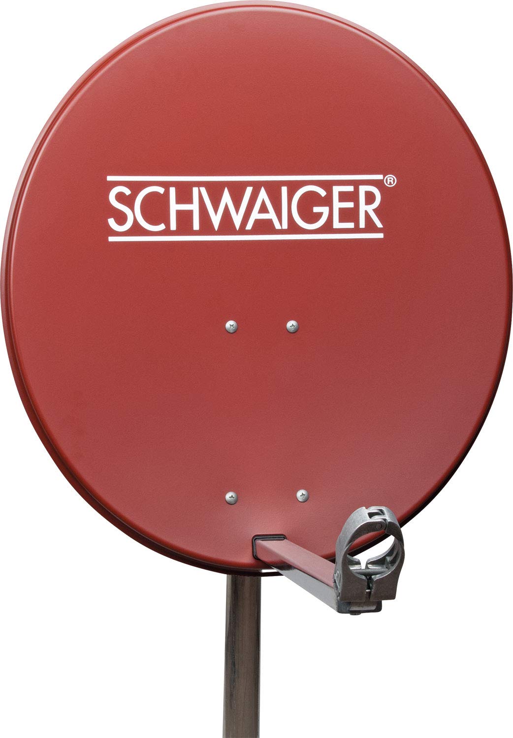 Schwaiger SPI621.2 Aluminium SAT-Spiegel, (Durchmesser 62 cm) Ziegelrot, Ziegelrot